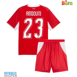 Billiga Schweiz Zeki Amdouni #23 Hemmatröja Barn VM 2026 Kortärmad (+ Korta byxor)